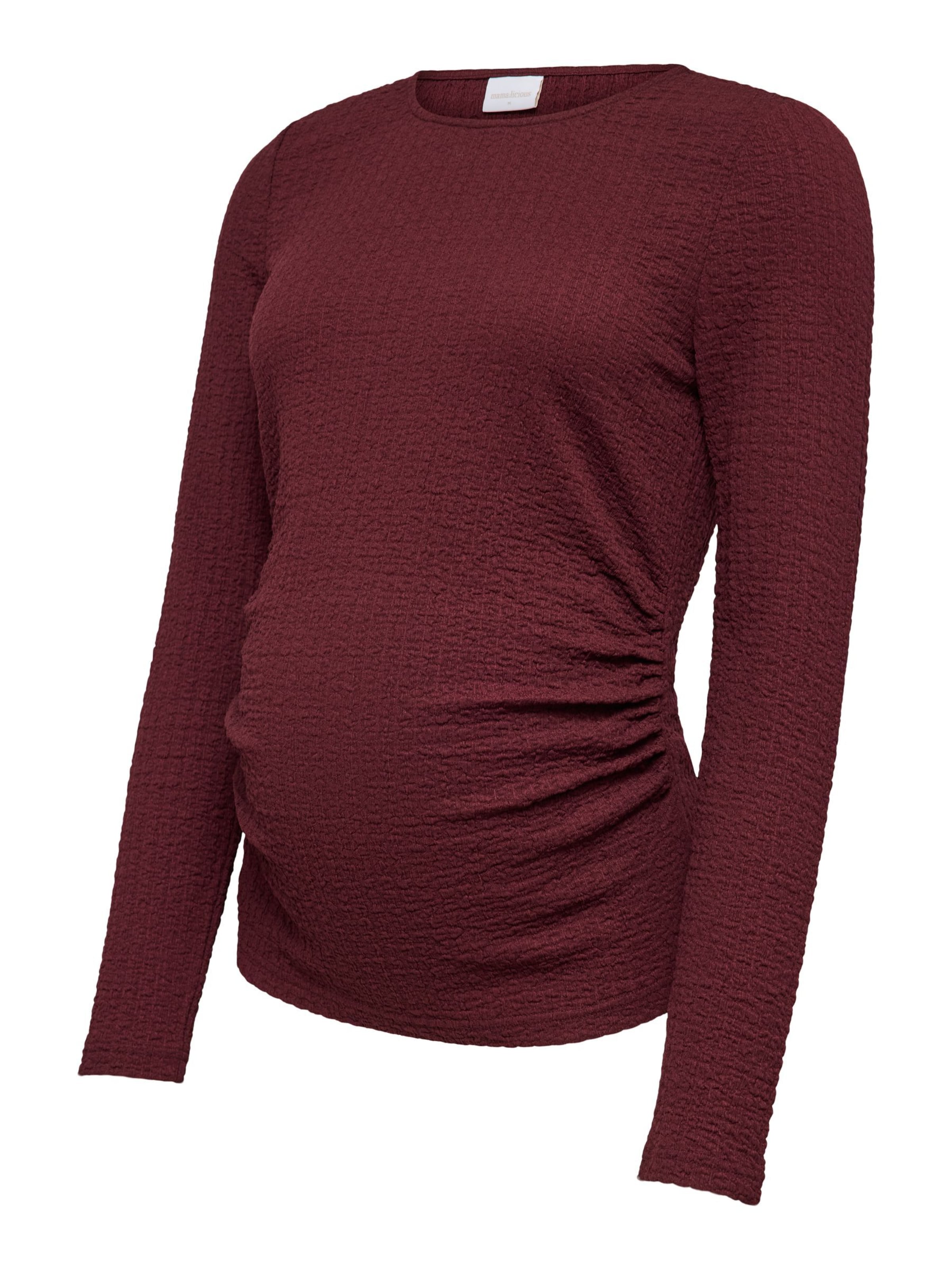 MAMALICIOUS Shirt in Rood: voorkant
