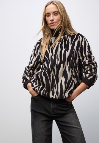 STREET ONE Jacke 'Zebra' in Braun: Vorderseite