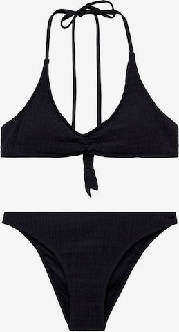 MANGO TEEN Bralette Bikini 'Blacky' in Black: front