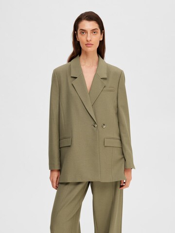 Blazer SELECTED FEMME en vert : devant