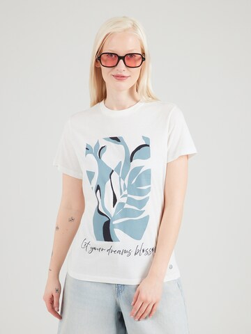 Maglietta 'Fl44ower' di ZABAIONE in bianco: frontale