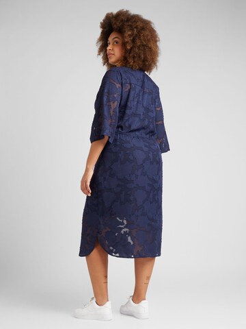 ONLY Carmakoma Kleid 'DELLAVINE' in Blau