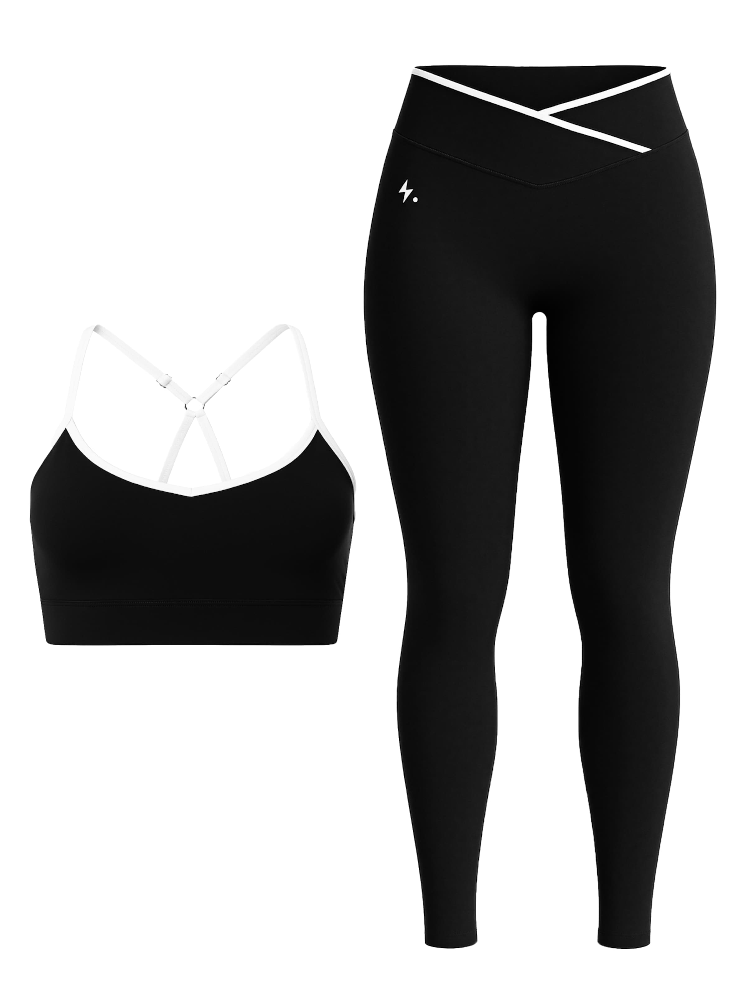 Impulse Fitwear Sports suit 'Contour' in Black: front
