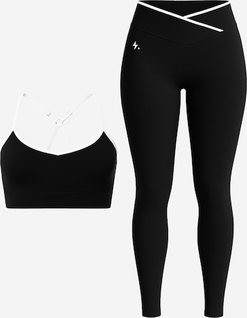 Impulse Fitwear Sports suit 'Contour' in Black: front
