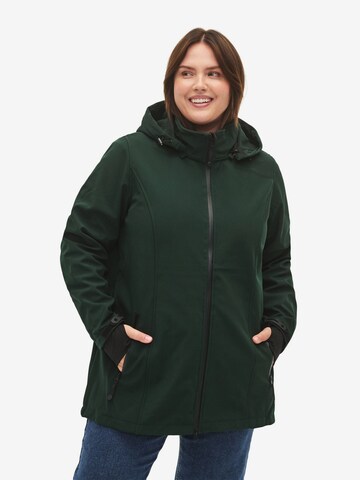 Zizzi - Chaqueta funcional en verde: frente