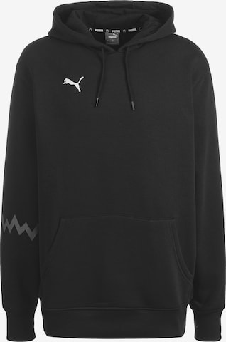 PUMA Athletic Sweatshirt 'Hoops Team' in Black: front