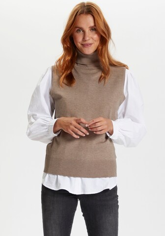 SAINT TROPEZ Sweater in Brown: front