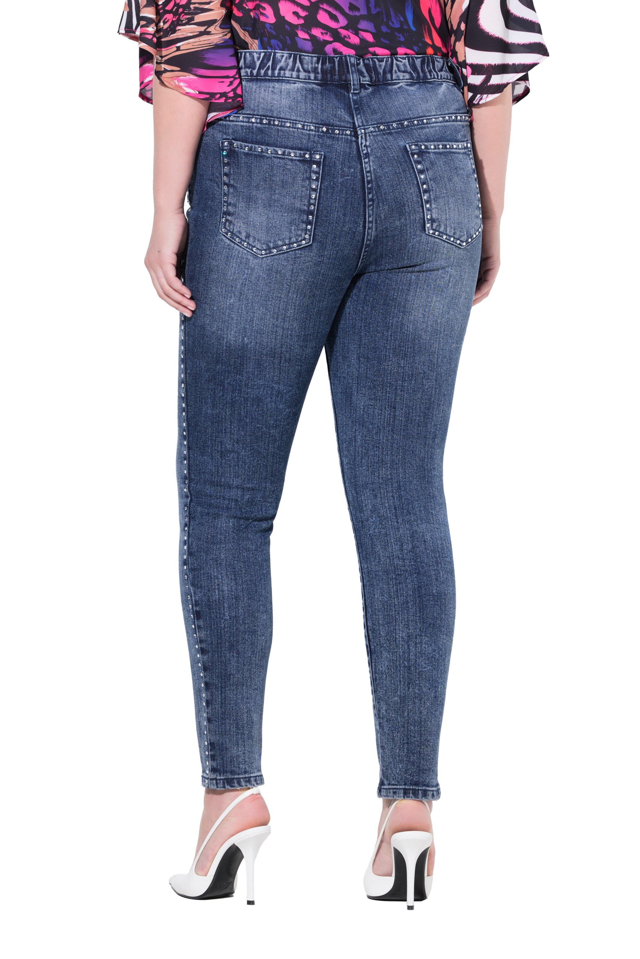 MIAMODA Skinny Jeans in Blau