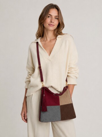 COLLEZIONE ALESSANDRO Shoulder Bag 'Patchwork' in Red