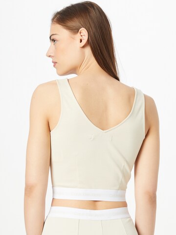 Calvin Klein Jeans Regular Top in Beige