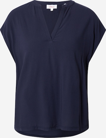 s.Oliver Shirt in Blauw: voorkant