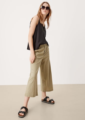 QS Wide leg Broek in Groen