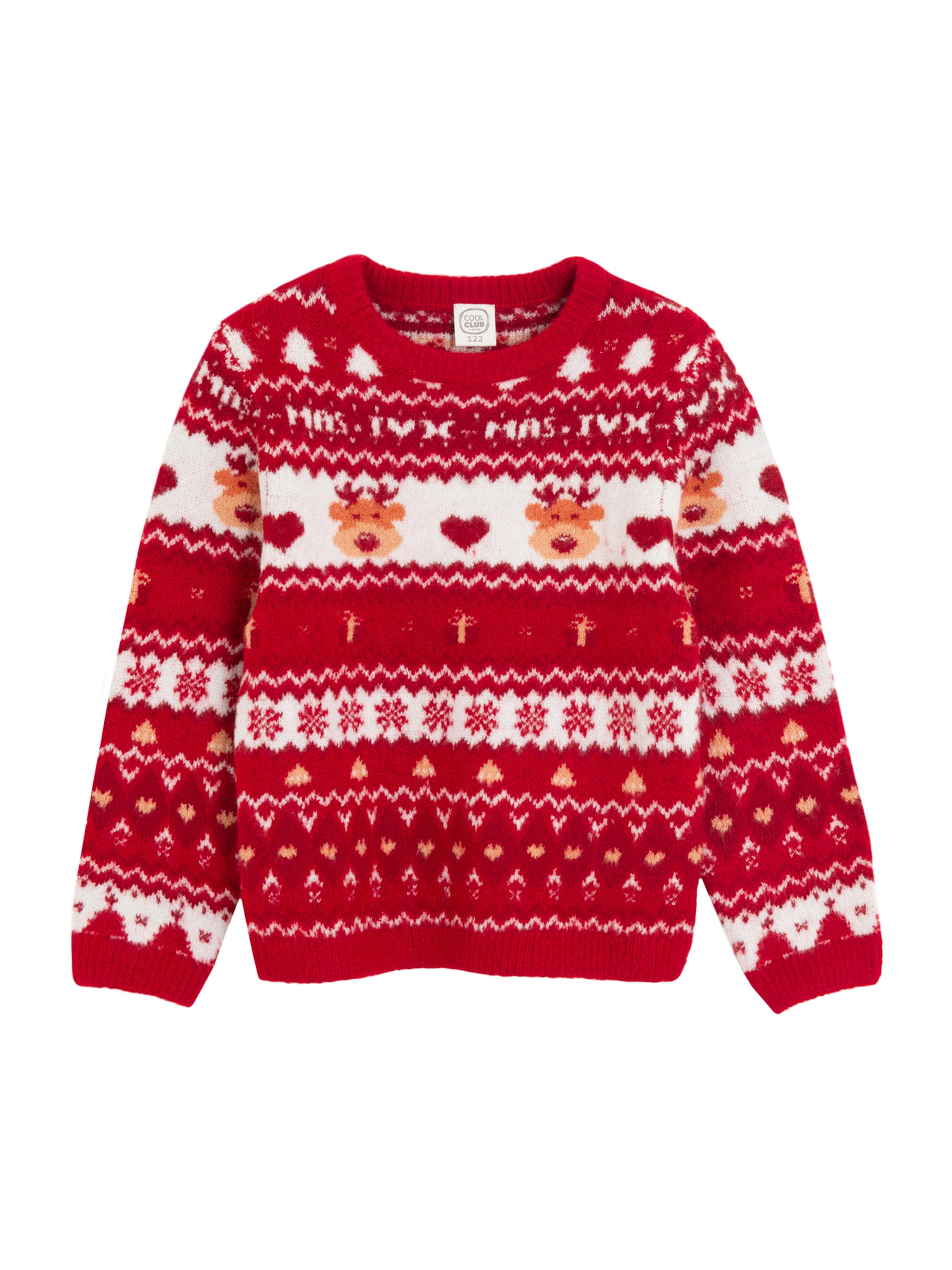 raudona Cool Club Megztinis: priekis