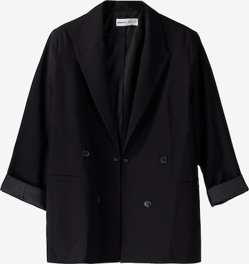 Blazer di Bershka in nero: frontale