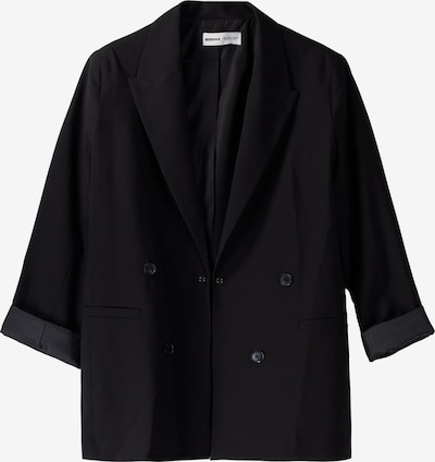 Bershka Blazer en noir, Vue avec produit