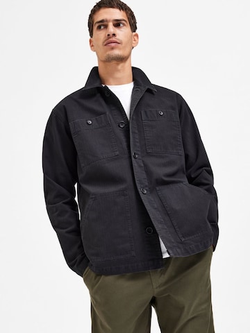 SELECTED HOMME - Regular Fit Camisa 'Tony' em preto