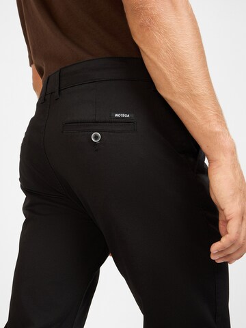 WOTEGA Slimfit Hose 'Glenn' in Schwarz