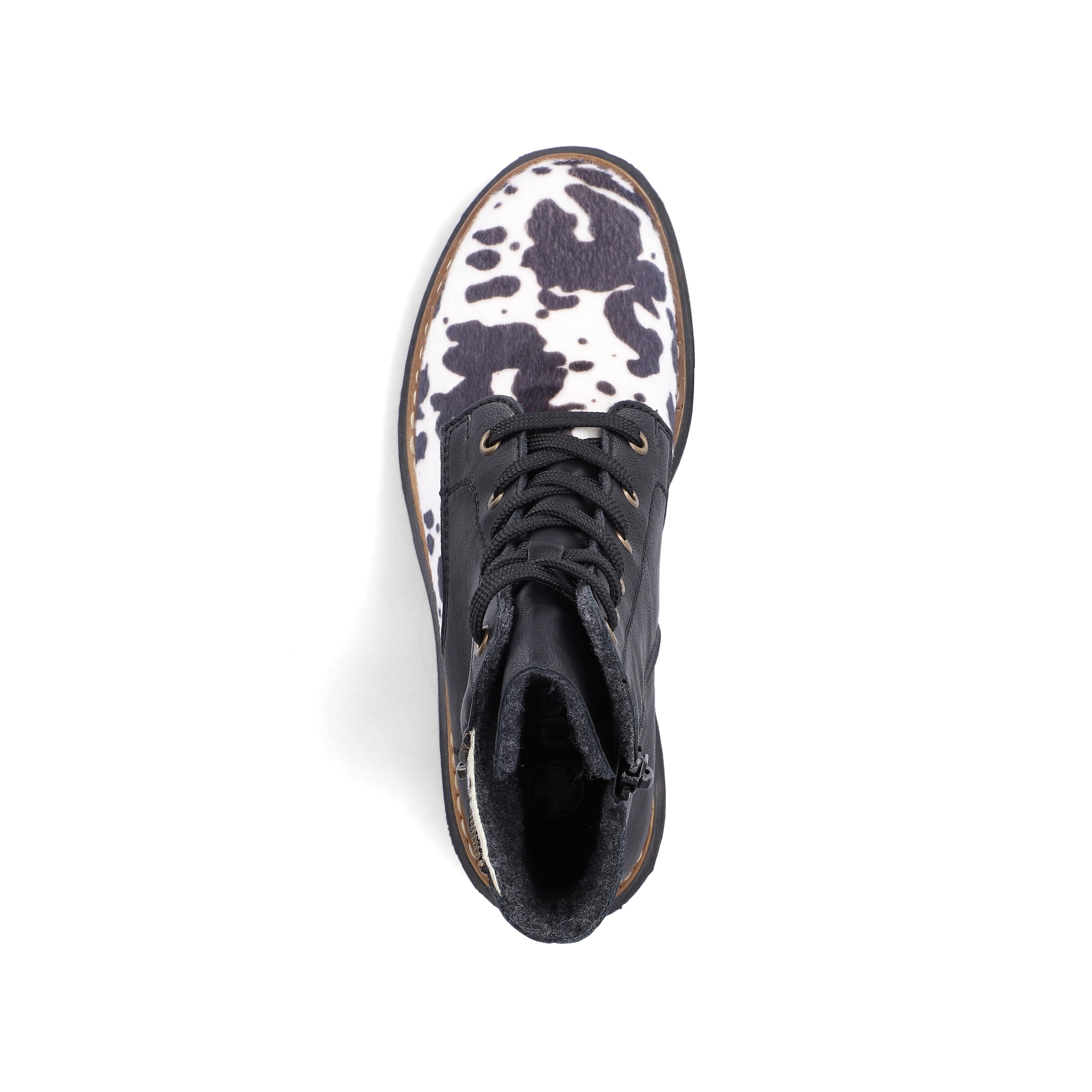 Bottines à lacets Rieker en noir