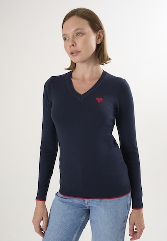 Felix Hardy - Pullover em azul: frente