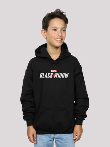 Pull-over 'Marvel Black Widow Movie Logo' F4NT4STIC en noir : devant