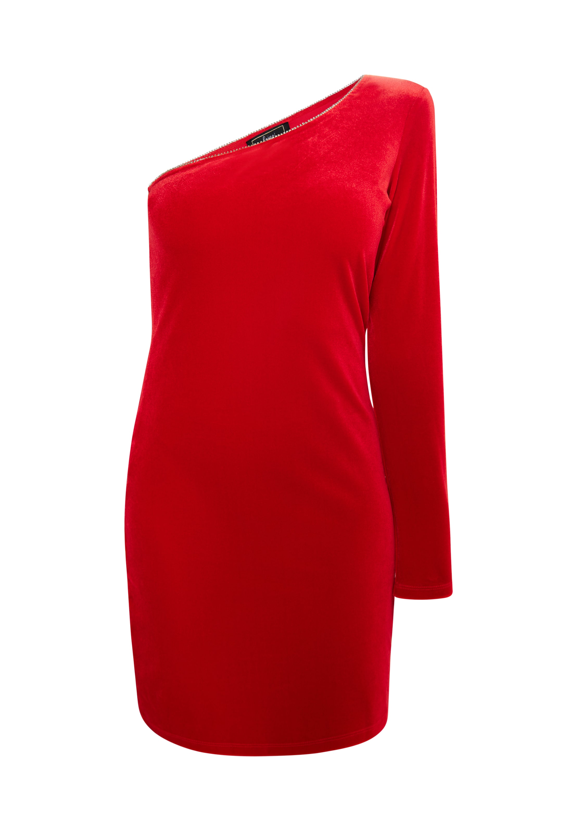 faina Kokteilové šaty - Červená: predná strana