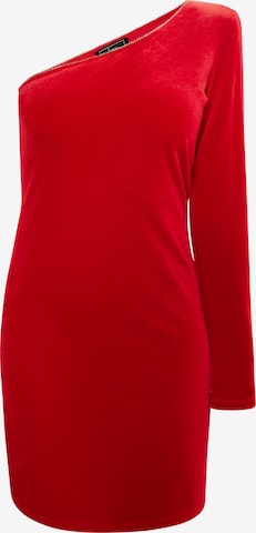 Robe de cocktail faina en rouge : devant