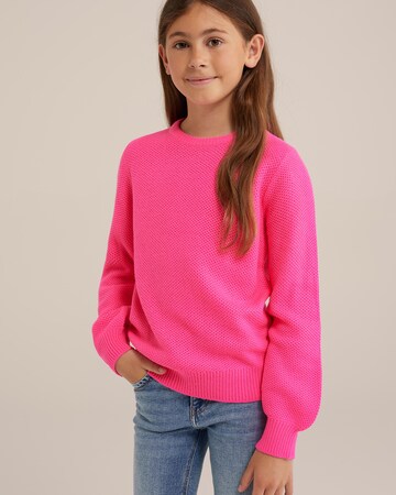 WE Fashion Sweater in Pink: front