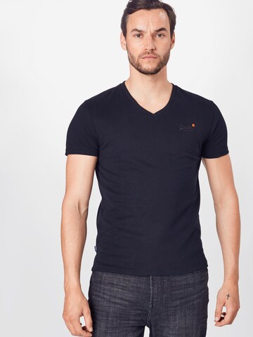 Superdry Regular fit Shirt in Blauw: voorkant