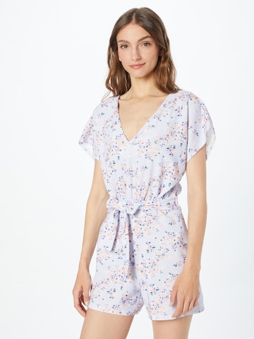 SISTERS POINT Jumpsuit 'V.PLAY3' in Wit: voorkant