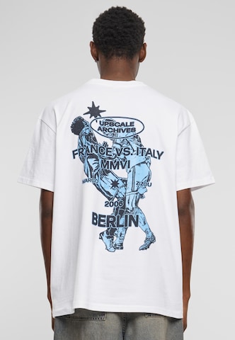 T-Shirt 'Play Fair' MT Upscale en blanc : devant
