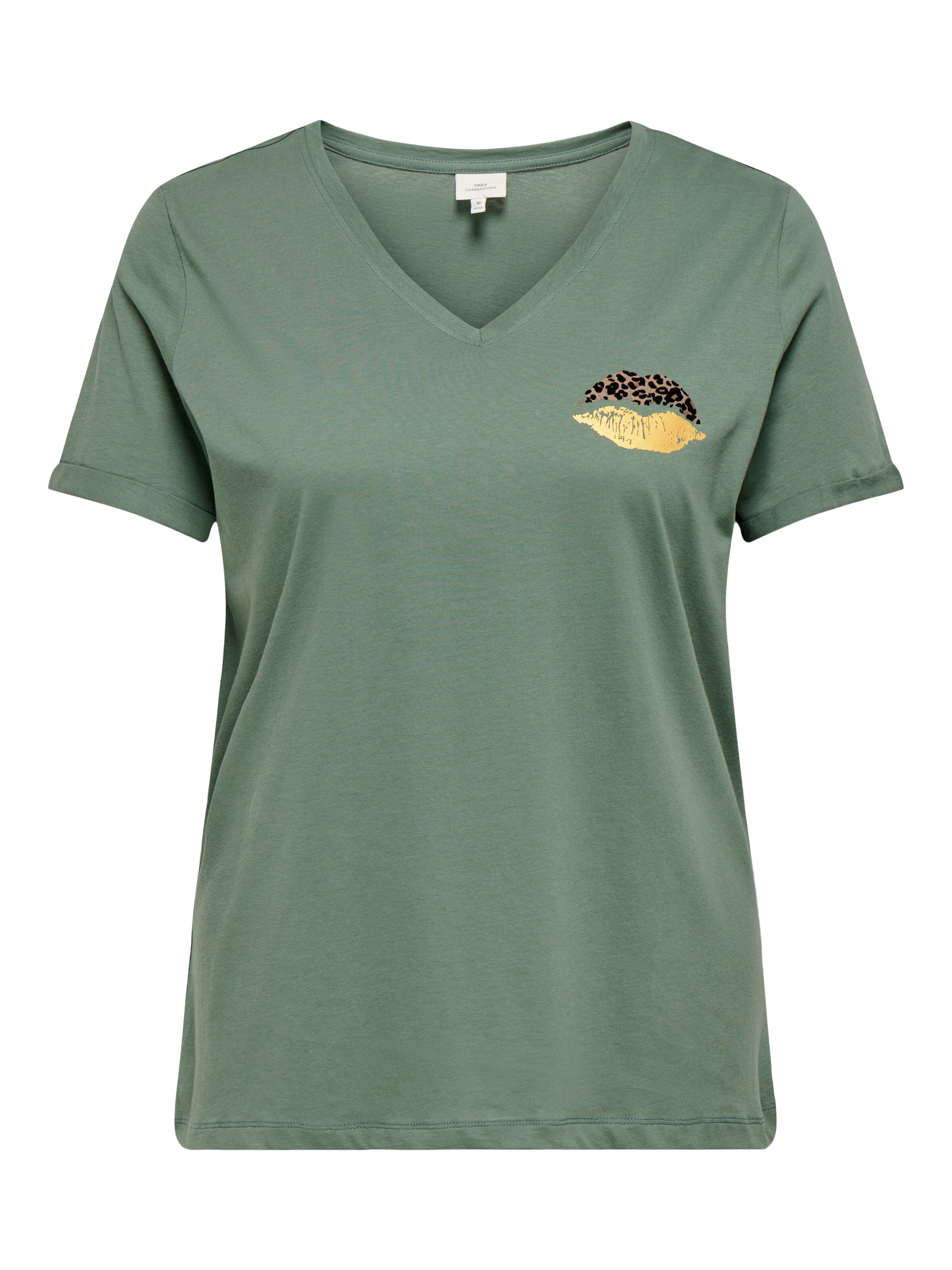 ONLY Carmakoma T-Shirt in Grün: Vorderseite