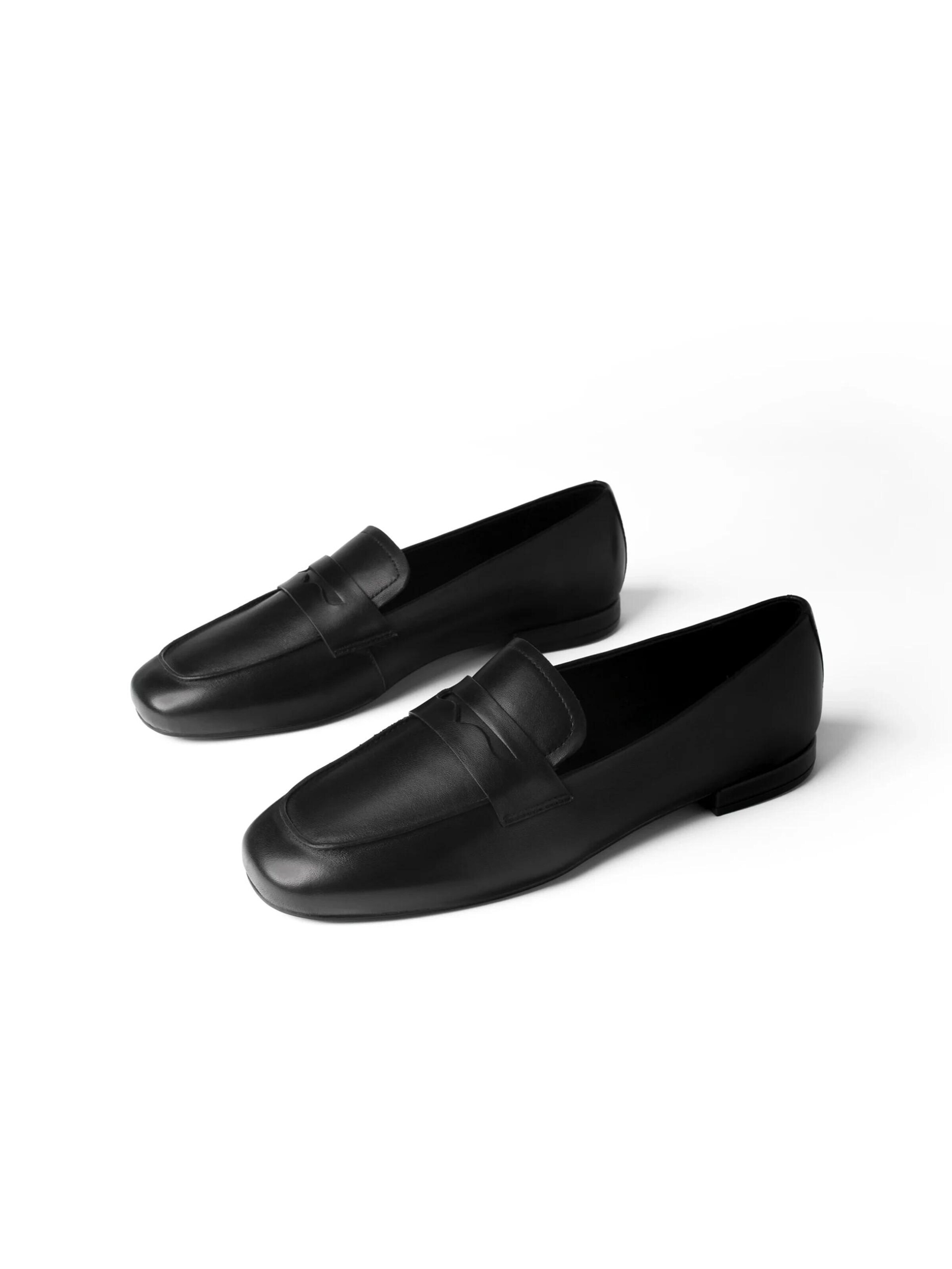 L37 HANDMADE SHOES Mokassin 'QUIET WINTER MORNING' i sort