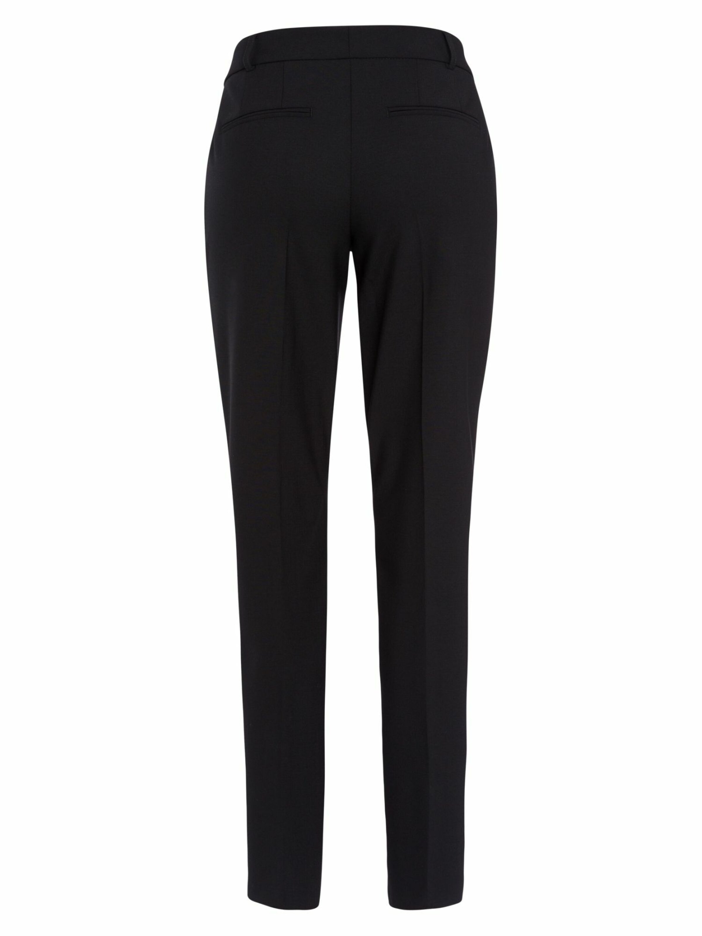 MARC AUREL Regular Pleated Pants in Black