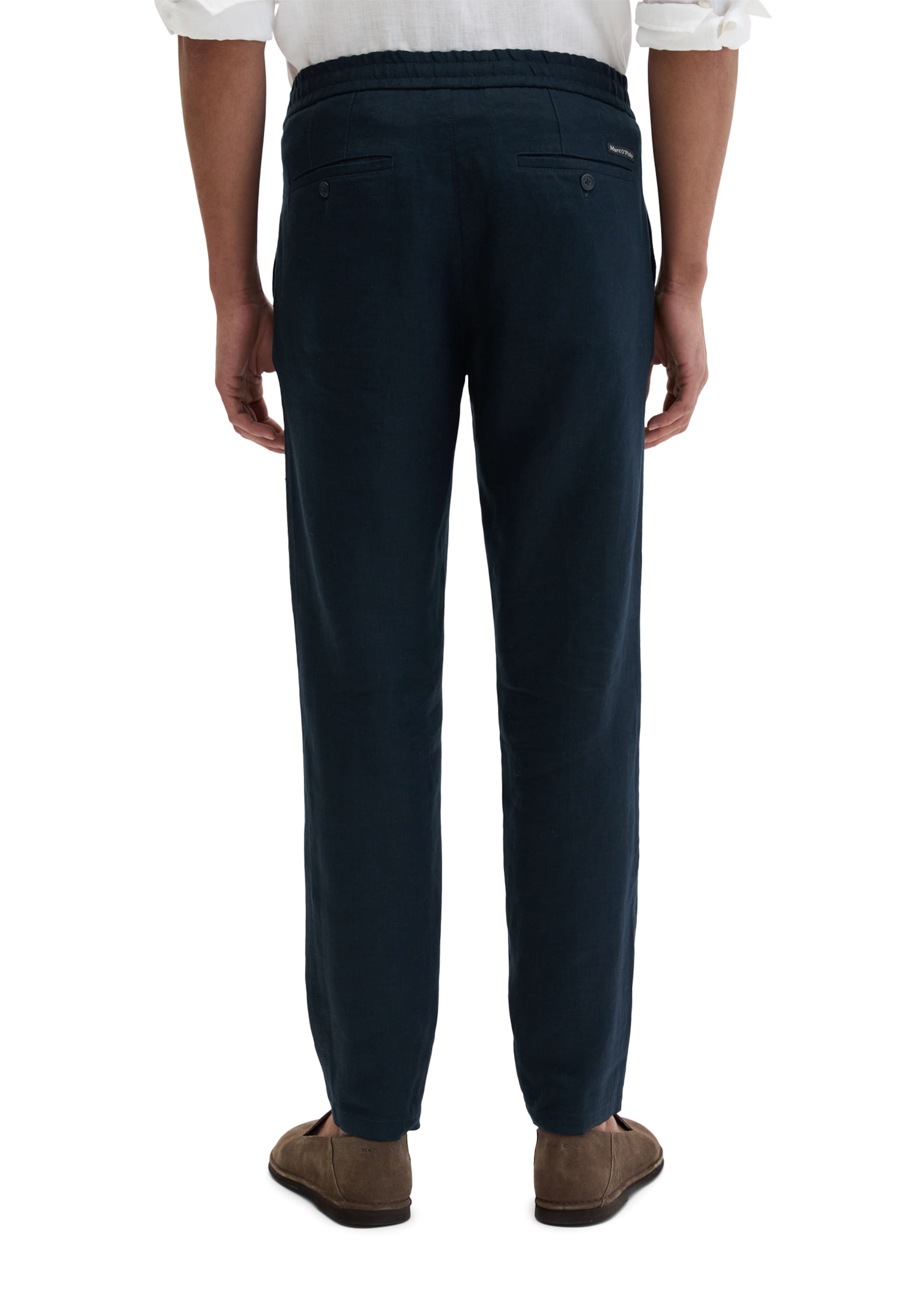 Marc O'Polo Tapered Broek in Blauw