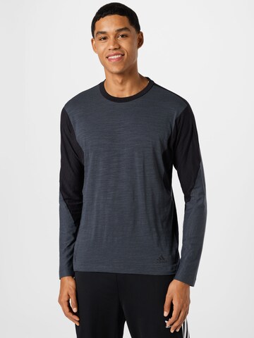 T-Shirt fonctionnel 'Wellbeing Training' ADIDAS SPORTSWEAR en gris : devant