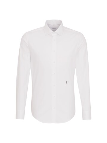 SEIDENSTICKER Slim fit Koszula biznesowa w kolorze biały: przód