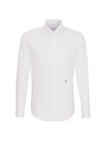 Slim fit Camicia business di SEIDENSTICKER in bianco: frontale