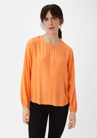 comma casual identity Blouse in Oranje: voorkant