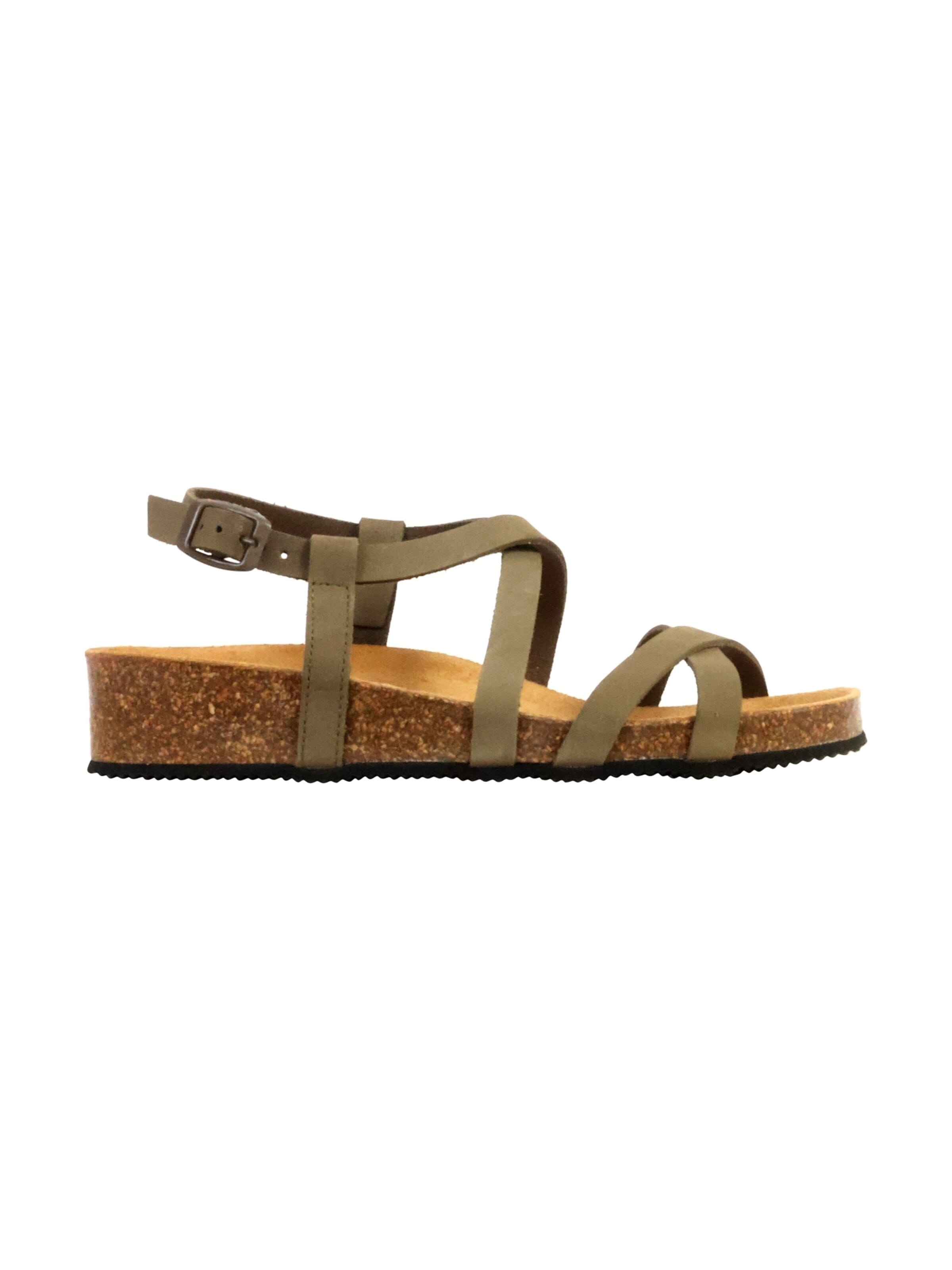 The Divine Factory Sandale 'Ledersandalen Noga Tahel Edge'‌‌‌‌ in Grün: Vorderseite