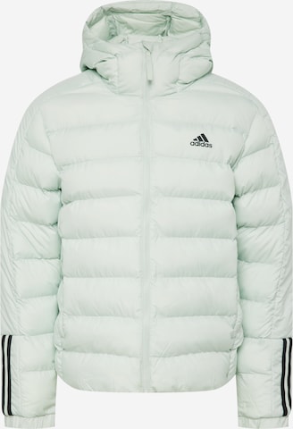 ADIDAS SPORTSWEAR Outdoorová bunda 'Itavic 3-Stripes Midweight ' – zelená: přední strana