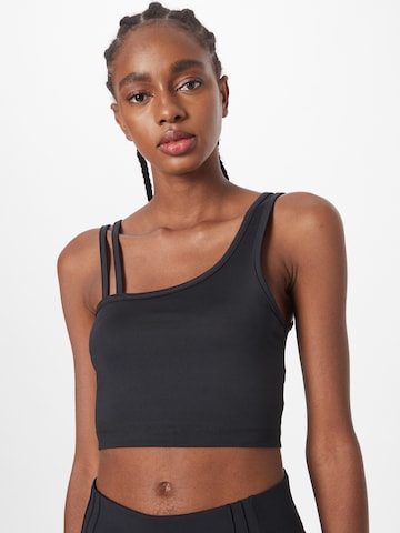 ABOUT YOU Sports Top 'Verena' in Black: front