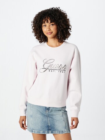 GUESS - Sweatshirt em rosa: frente