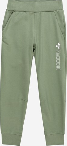 Effilé Pantalon 'ATLAS' Hummel en vert : devant