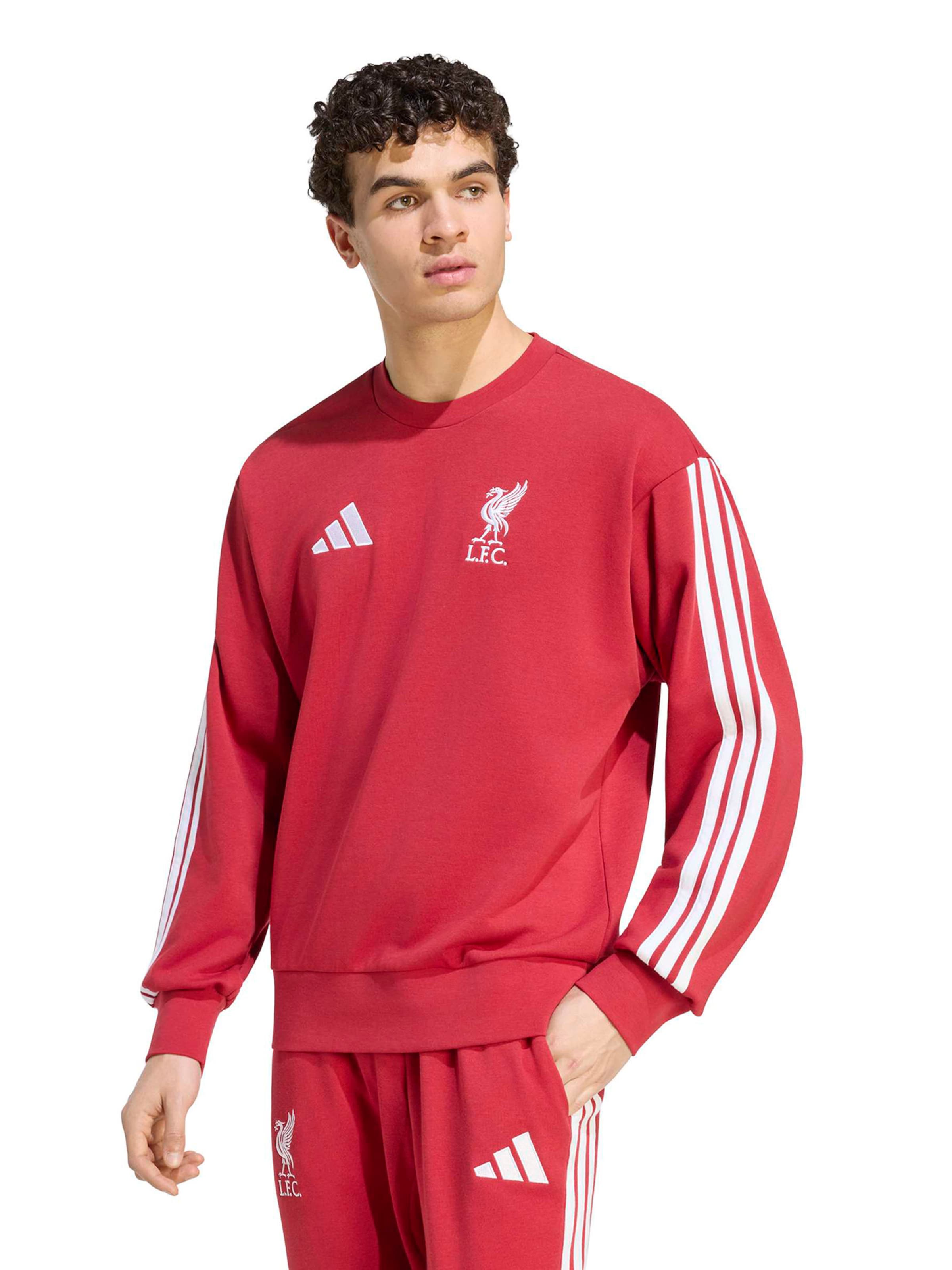 ADIDAS PERFORMANCESportska sweater majica 'LFC DNA' - crvena boja: prednji dio