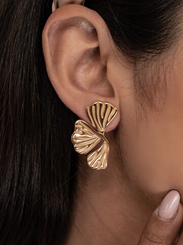 Hey Happiness Ohrringe 'Ginkgo Leaf' in Gold