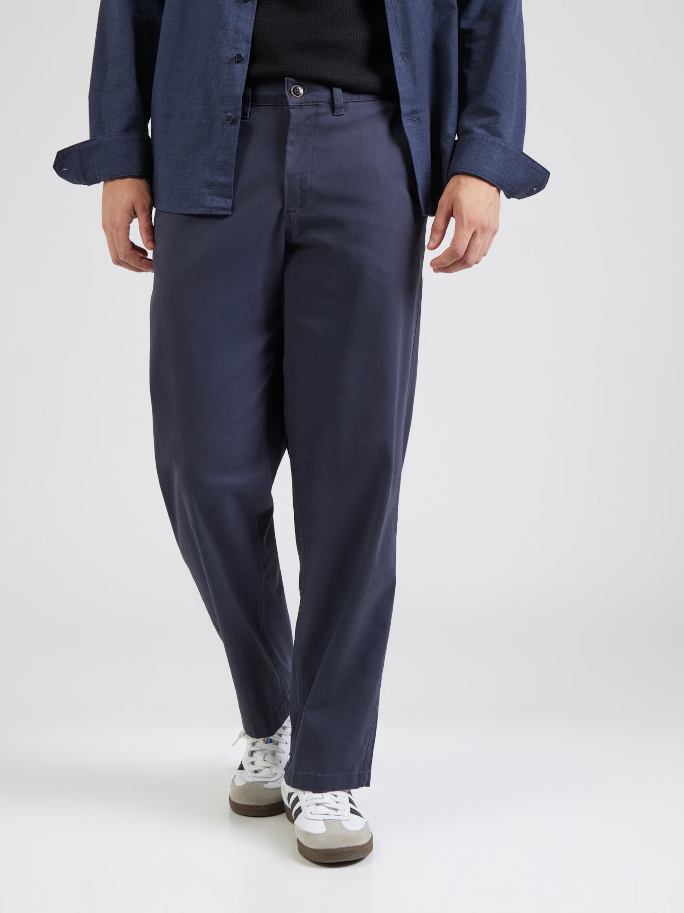 JACK & JONES Loose fit Chino Pants 'JPSTKARL DAVE' in Navy | ABOUT YOU