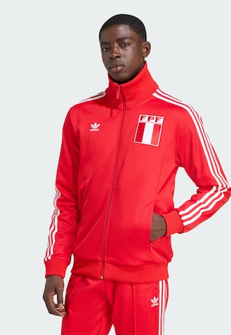 Giacca di felpa sportiva 'Peru' di ADIDAS ORIGINALS in rosso