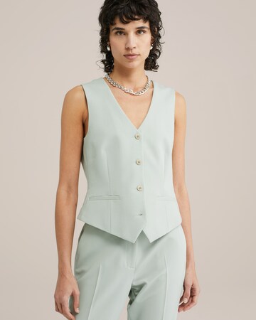 Gilet de costume WE Fashion en vert : devant