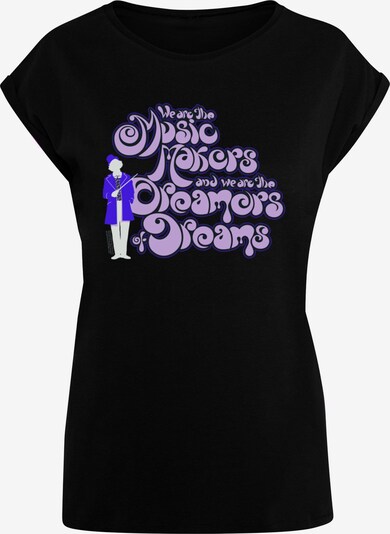 Maglietta 'Willy Wonka - Dreamers' ABSOLUTE CULT di colore blu / sambuco / nero / bianco, Visualizzazione prodotti