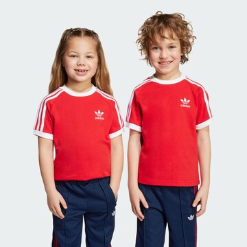ADIDAS ORIGINALS Shirt 'Adicolor Trefoil' in Rood: voorkant